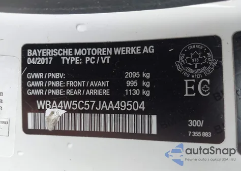 2018 BMW 430I xDrive из США, поврежденный, VIN WBA4W5C57JAA49504